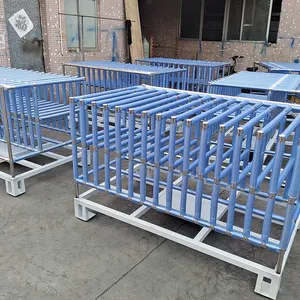Adjustable Angle Lean Pipe Rack for CNC Machined Parts Handling thumbnail-1