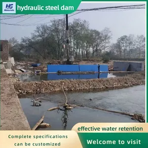 Flood Control Hydraulic Dam Custom Adjustable Lifting Steel Dam For River Water Level Regulation thumbnail-2