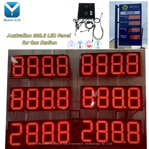 High Brightness LED Gas Price Panel Board 888.8 Dustproof Waterproof Digital Screen for Australia Gas Station Retail Business thumbnail-1