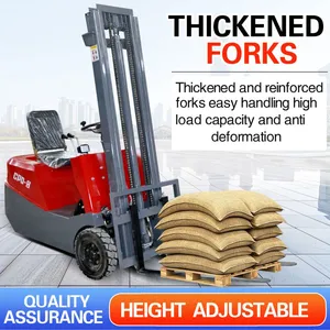 China's New Narrow Aisle Mini Hydraulic Stacker Forklift Pallet Stacker 0.5-2 Ton Electric Lead-Acid Battery Solid Tire Electric thumbnail-3
