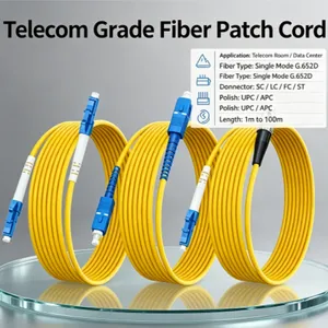 Telecom Grade Single Mode Fiber Patch Cord SC‑SC LC‑FC‑ST Single/Dual Core Optical Fiber Jumper Cable thumbnail-3