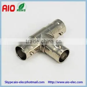T Type BNC Female to 2 Female Tee Adaptor BNC RF Connector Three Female for CCTV Quality Choice thumbnail-1