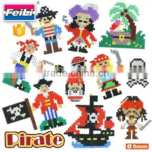 Factory Wholesale DIY Educational Toys for Kids Pirate Fuse Perler Beads thumbnail-1