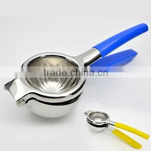New High Quality Orange Squeezer Strong Stainless Steel 304 Manual Juicer Lemon Squeezer With Silicone Handles 415g thumbnail-6