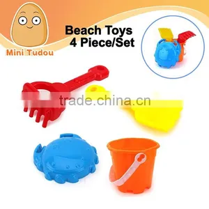 Plastic Bucket Beach Toys Sand Beach Set Toys 4 PCS/Set thumbnail-1