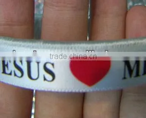 Jesus Love me Fans Bracelet,Country Flag Bracelet Bangles, Hot Sell PU Bangle thumbnail-1