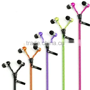 3.5mm Super Bass Sound Zipper Earphone With Speaker thumbnail-4