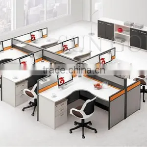 Modern Y Shaped 6 Person Office Workstation,call Center Partition (SZ-WSB326) thumbnail-4