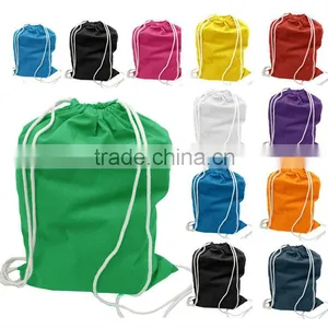 Green Cotton Drawsting Bag 2015 thumbnail-1