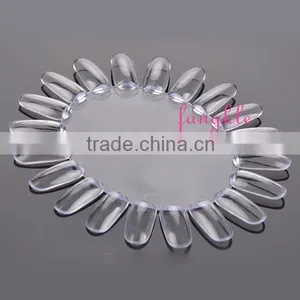 Hot Selling Nail Art Color Display Plastic Oval Nail Color Chart thumbnail-2