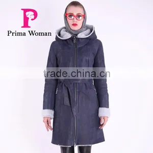 2016 New Design Winter Women Slim Fit Woolen Fur Coat thumbnail-1