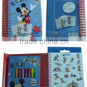 Fashionable Coloring Set With Sticker thumbnail-1
