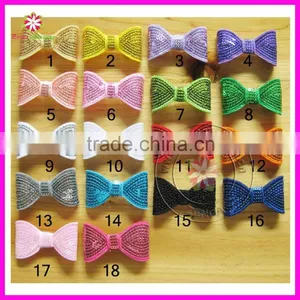 2" Sequin Bows, Mini Bows thumbnail-1