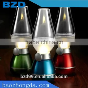 Traditional Blow Control USB Rechargeable Antique Cut Glass Oil Lamps / Best Promotional Gift and Traditional Meeting thumbnail-1