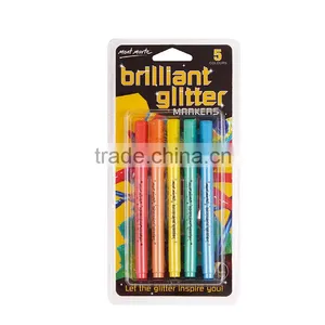 Professional 5PCS Brilliant Gllitter Markers Art Set thumbnail-2