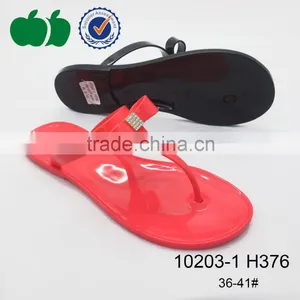 High Quality Latest Style Fashion Lady Pvc Jelly Slipper thumbnail-1