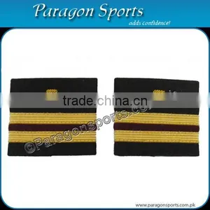 Pilot Epaulettes Aircraft Engineers Epaulettes Gold Maroon Bars thumbnail-1