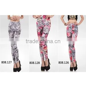 Milk Silk Christmas Leggings, Yoga Leggings, Pattern Leggings, Milk Silk Leggings at Stock thumbnail-4