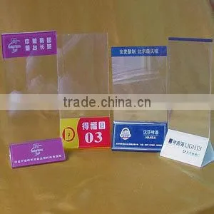 Custom Acrylic Tabletop Holder Menu Display Stand Acrylic Menu Holder Stands thumbnail-4