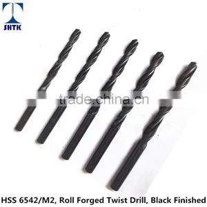 Factory Sales Directly, HSS M2/6542 Roll Forged Twist Drill Bit, Black Finished thumbnail-1