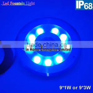 9W IP68 Underwater Light DMX RGB Outdoor Led Fountain Lights thumbnail-5