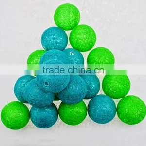 2016 China Supplier Wedding Christmas Garden Decoration Led Cotton Ball String Light thumbnail-1