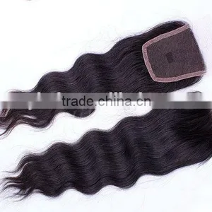 Pure Virgin Brazilian Hair Body Wave Natural Color 4*4 Human Lace Closure thumbnail-1