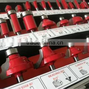 TC-035B Red Colour 6mm Shank 35PCS TCT Router Bit Set For Hand Hold Router Machine thumbnail-3