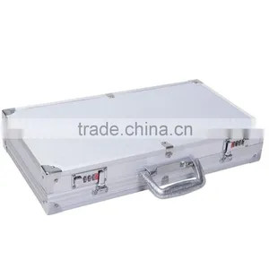 18.5" Aluminum Framed Locking Gun Pistol HandGun Lock Box Hard Storage Carry Case thumbnail-2