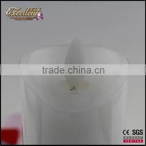 Battery Powered Candles in White-and-purple LED Candle Lamp thumbnail-3