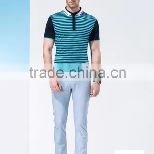 Summer New Product Men's Business Casual Short Striped Collar T-shirt With Short Sleeves thumbnail-4