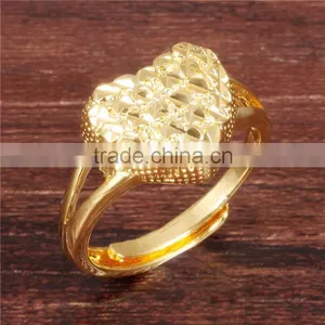 Brass Jewellery Women Heart 2016 Fashion Adjustable Metal Rings thumbnail-2