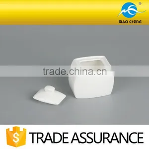 Plain Fine China Ceramic Sugar Pot thumbnail-2