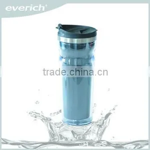 Everich 2016 Everich Double Wall Plastic Travel Mug With Flip Pp Lid thumbnail-1