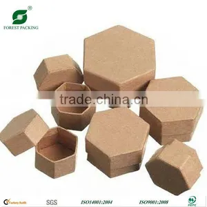 HEXAHONAL CUSTOM PAPER MACHE CRAFT BOX GIFT BOX thumbnail-1