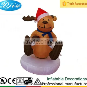 DJ-XT-97 Inflatable Custom Design Cartoon Bear Infaltable Charachers Inflatable Sit Bear thumbnail-1