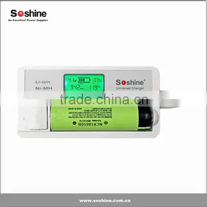 Soshine S7 1pcs Li-ion 18650 16340 14500 / AA AAA NiMH LCD Universal Battery Charger thumbnail-1