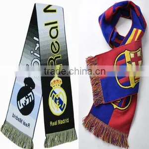 Customized 135*20cm Acrylic Knitting Fan Scarf thumbnail-5