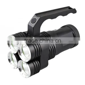 Brightest High Power Aluminum Portable 4*T6 1575LM Police Flashlight LED Flashlight Torch - JD804 Keen thumbnail-1