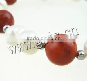 Freshwater Pearl Other Shape Golden Grass Bracelet thumbnail-2