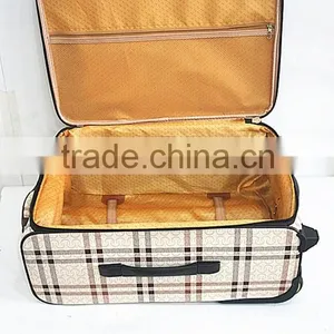 Most Popular For Girls Square Strip PU Leather Material Luggage Case thumbnail-5