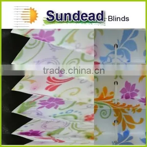 Digital Printing 25 mm Pleated Blinds /20 mm Pleated Blinds /pleated Shades Venetian Blinds thumbnail-3