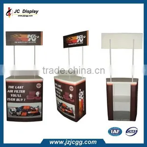 PVC/Plastic Pop Up Exhibition Display Table In China thumbnail-1