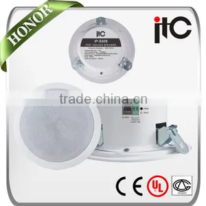 ITC IP-S508 Series 12W to 48W Internal Class D Amplifier PoE TCP IP Speaker Ceiling Quality Choice thumbnail-1