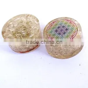 Crystal Quartz Chakra Flower Of Life Orgonite Energy Tower Buster thumbnail-6