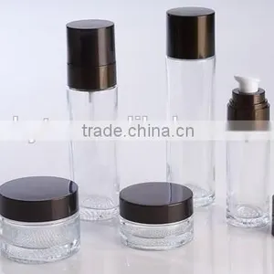 100ml Clear Glass Cosmetic Bottle for Lotion thumbnail-1