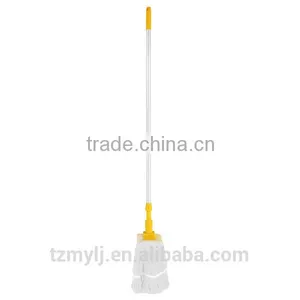 Looped Ends Cotton Floor Cleaning Mop 2 Sizes Clip Satiless Steel Handle thumbnail-1