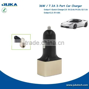 for IPhone 4 4s 5 5s 5c 6 6s 6plus Multiple 3/4 Port Charger Wholesale Universal Mobile Phone Car Charger thumbnail-3