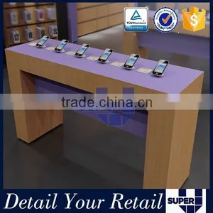 Manufactories From China High Quality Tailor Made Wooden Mobile Phone Shop thumbnail-2