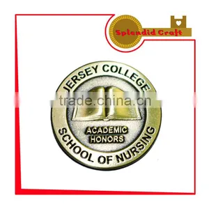 Antique Brass 3D Badge thumbnail-1